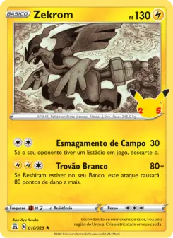 Carta Zekrom da coleção Celebrations