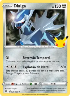 Carta Dialga da coleção Celebrations