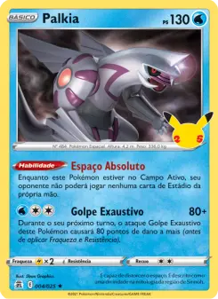 Carta Palkia da coleção Celebrations