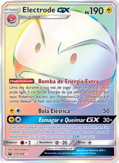 Carta Electrode GX da coleção Celestial Storm