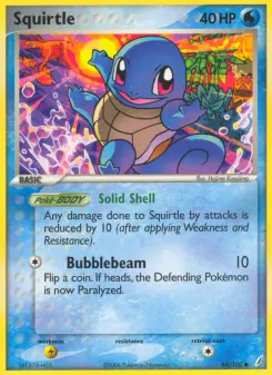 Carta Squirtle da coleção Crystal Guardians