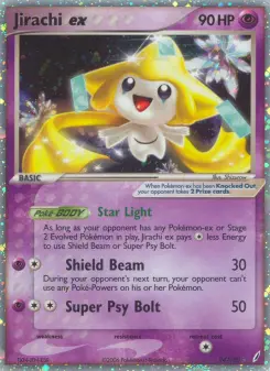 Carta Jirachi ex da coleção Crystal Guardians
