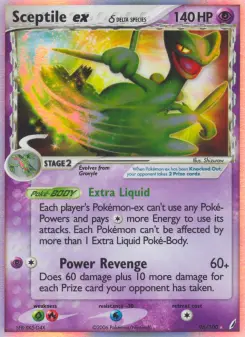 Carta Sceptile ex δ da coleção Crystal Guardians