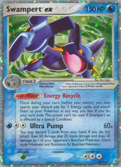Carta Swampert ex da coleção Crystal Guardians