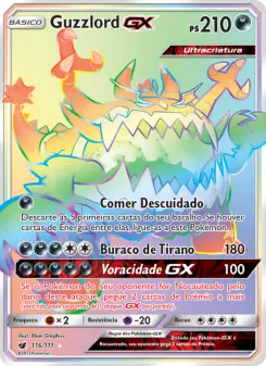 Carta Guzzlord GX da coleção Crimson Invasion