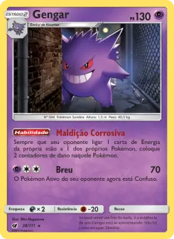 Carta Gengar da coleção Crimson Invasion