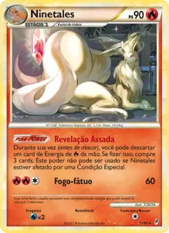 Carta Ninetales da coleção Call of Legends