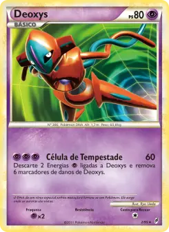 Carta Deoxys da coleção Call of Legends