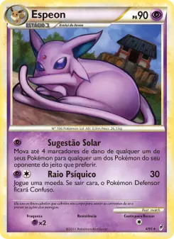 Carta Espeon da coleção Call of Legends