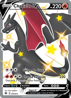 Carta Charizard V da coleção Champion's Path