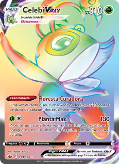 Carta Celebi VMAX da coleção Chilling Reign