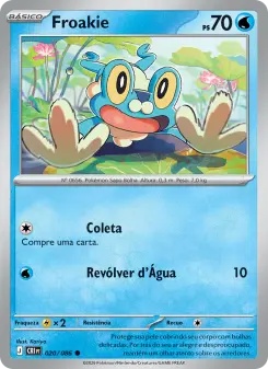 Carta Froakie da coleção Chaos Rising