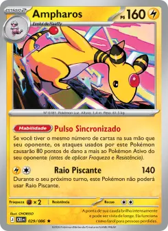 Carta Ampharos da coleção Chaos Rising