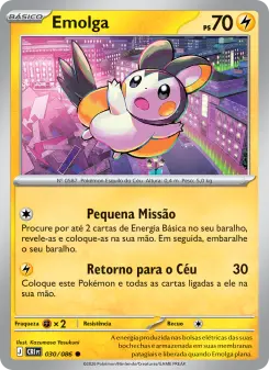 Carta Emolga da coleção Chaos Rising