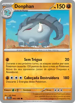 Carta Donphan da coleção Chaos Rising