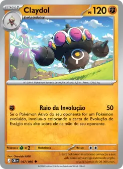 Carta Claydol da coleção Chaos Rising