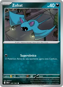 Carta Zubat da coleção Chaos Rising