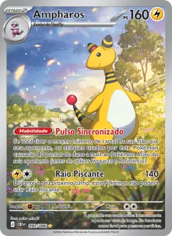 Carta Ampharos da coleção Chaos Rising