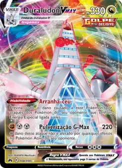 Carta Duraludon VMAX da coleção Crown Zenith