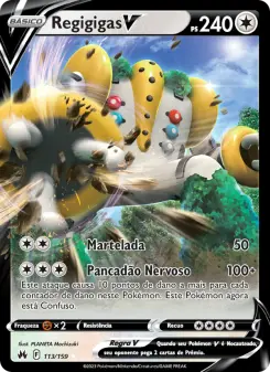 Carta Regigigas V da coleção Crown Zenith