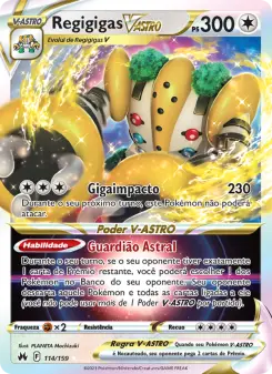 Carta Regigigas VSTAR da coleção Crown Zenith
