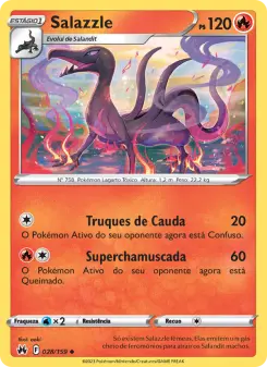 Carta Salazzle da coleção Crown Zenith