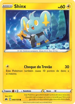Carta Shinx da coleção Crown Zenith