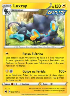 Carta Luxray da coleção Crown Zenith