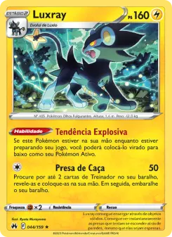 Carta Luxray da coleção Crown Zenith