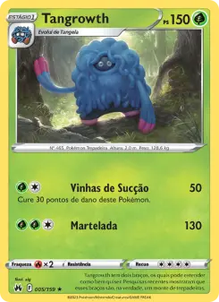 Carta Tangrowth da coleção Crown Zenith