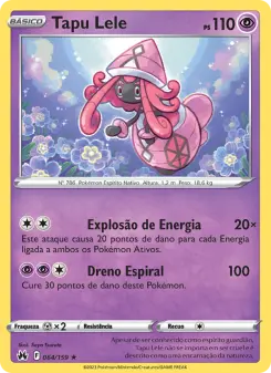 Carta Tapu Lele da coleção Crown Zenith