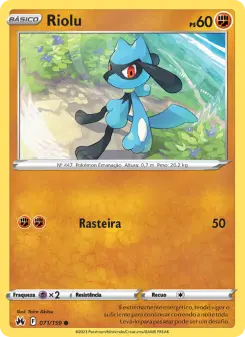 Carta Riolu da coleção Crown Zenith
