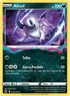 Carta Absol da coleção Crown Zenith