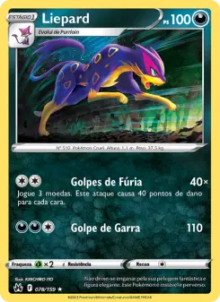 Carta Liepard da coleção Crown Zenith