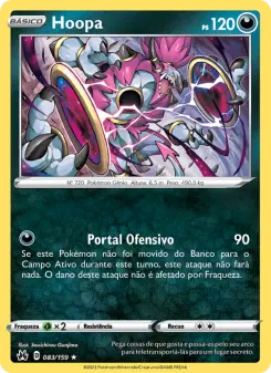 Carta Hoopa da coleção Crown Zenith
