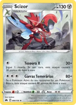 Carta Scizor da coleção Crown Zenith