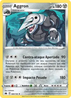 Carta Aggron da coleção Crown Zenith