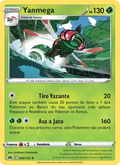 Carta Yanmega da coleção Crown Zenith