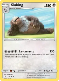 Carta Slaking da coleção Detective Pikachu