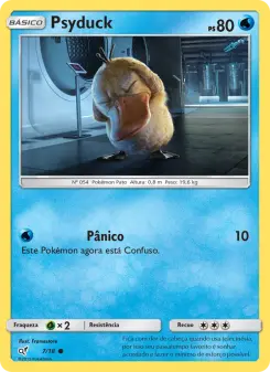 Carta Psyduck da coleção Detective Pikachu
