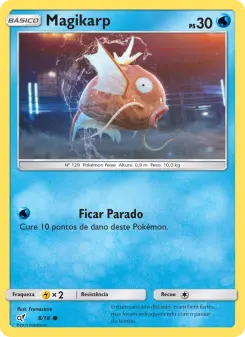Carta Magikarp da coleção Detective Pikachu