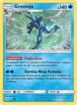 Carta Greninja da coleção Detective Pikachu