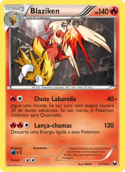 Carta Blaziken da coleção Dark Explorers