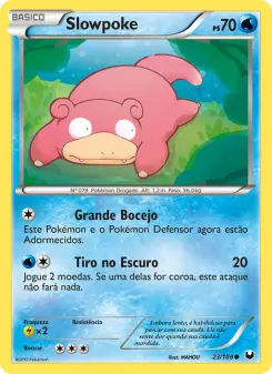 Carta Slowpoke da coleção Dark Explorers
