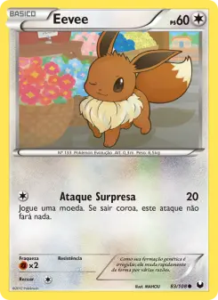 Carta Eevee da coleção Dark Explorers