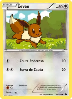 Carta Eevee da coleção Dark Explorers