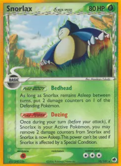 Carta Snorlax δ