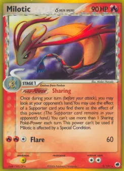 Carta Milotic δ da coleção Dragon Frontiers