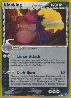 Carta Nidoking δ da coleção Dragon Frontiers
