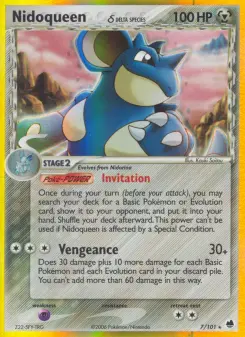 Carta Nidoqueen δ da coleção Dragon Frontiers